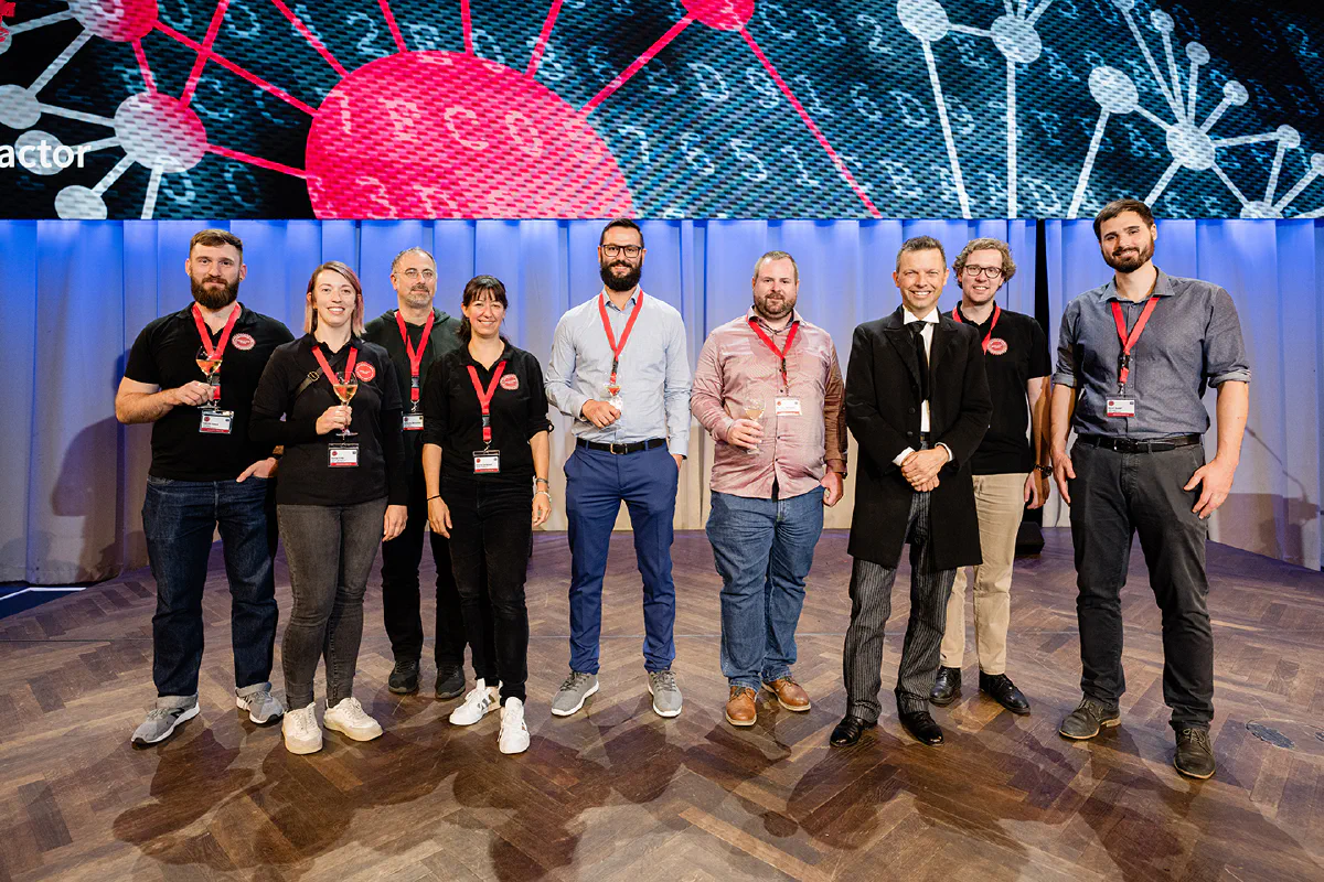 The organizational team of Swiss Cyber Storm 2023 (President Bernhard Tellenbach missing, since he attended the ECSC finals in Norway)